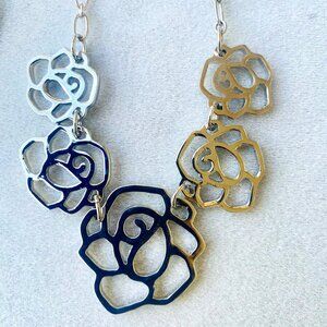 Vintage Cookie Lee cutout rose set